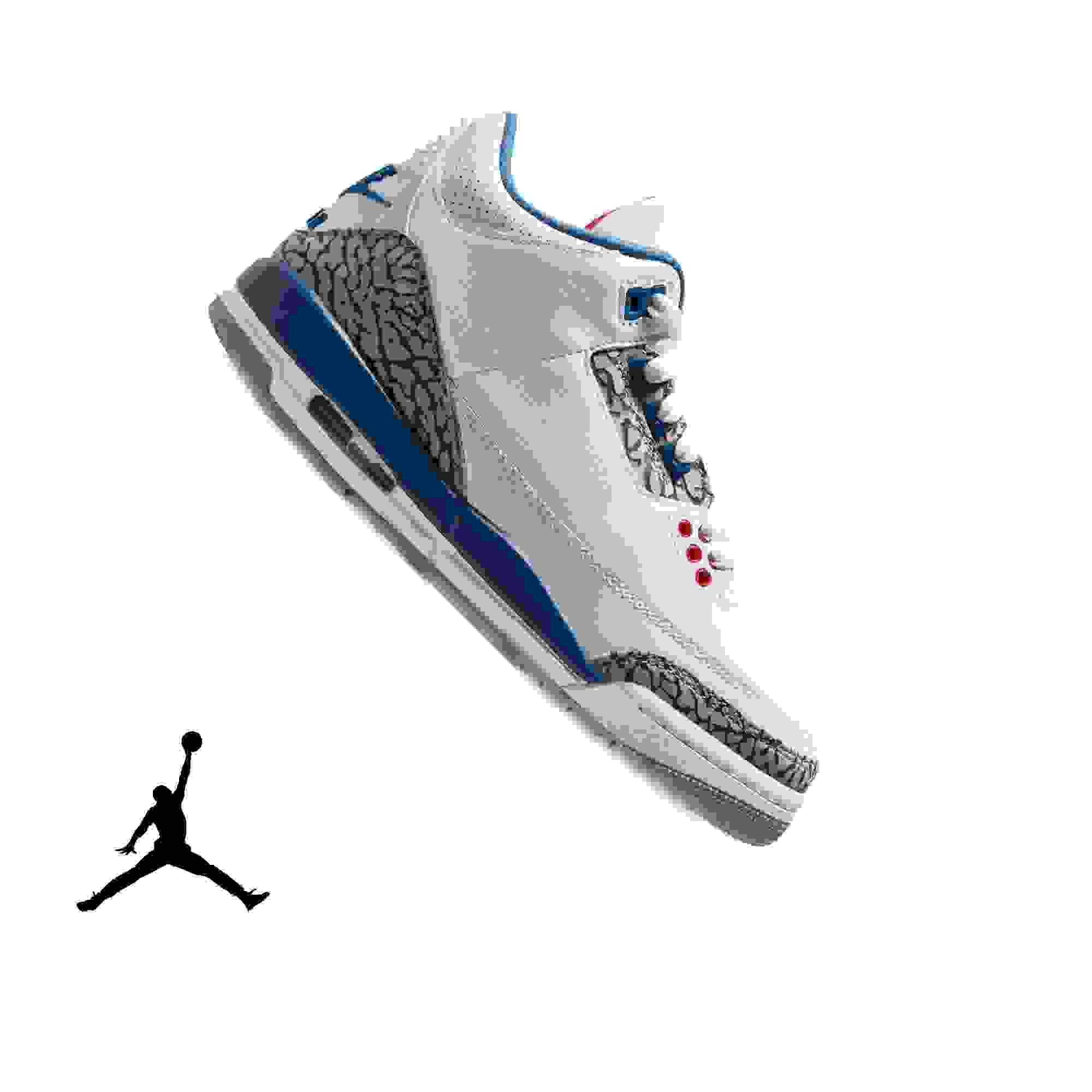 Jordan 3 Retro Grade School Kids' "True Blue" Shoe